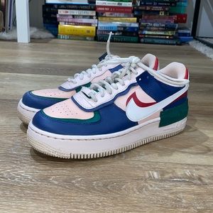 AIR FORCE 1 LOW WMNS "GREEN PINK BLUE SHADOW" SIZE 9.5